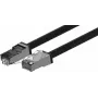 Wirewin cavo patch outdoor CAT6A S/FTP, 5 m, nero, guaina PUR, anti-UV PKW-OUT-SF-K6A-PUR 5.0