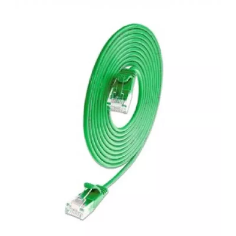 Wirewin SLIM KAT6A 10 Gigabit cavo patch light rotondo, U/UTP, Ø 3,6 mm, verde (SLIM-L-UU-K6A 1.5 GN)