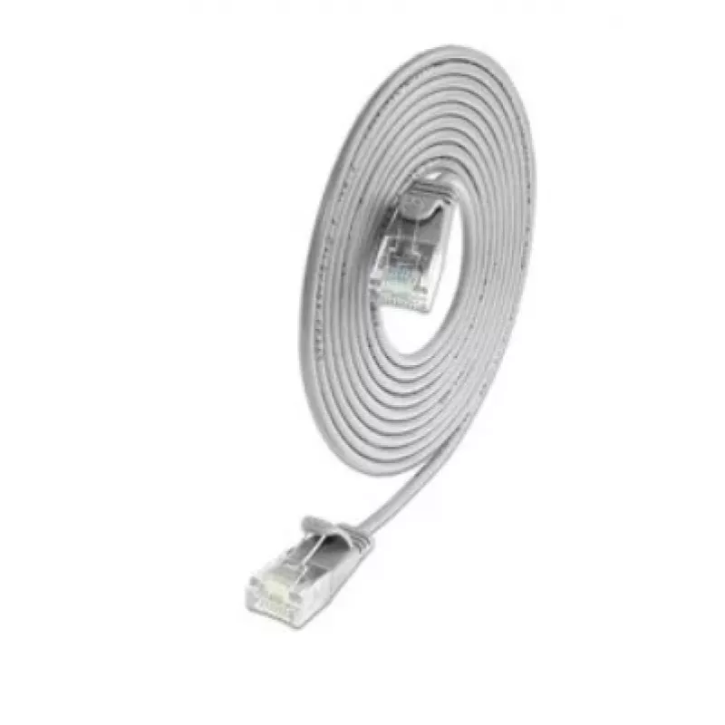 Wirewin SLIM KAT6A 10 Gigabit cavo patch light rotondo, U/UTP, Ø 3,6 mm, grigio (SLIM-L-UU-K6A 1.5)