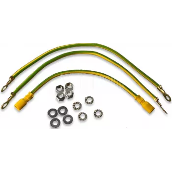 Wirewin WCAB PS2 kit di messa a terra - barra di terra in acciaio ramato, cavo in filo di rame 2,5mm², 4-6 punti di connessione