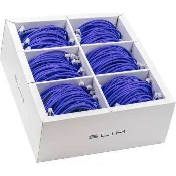 Wirewin SLIM-LS-K6A 3.0 VT 36 - cavo patch Ethernet slim Cat6a U/FTP, 3m, viola, confezione da 36