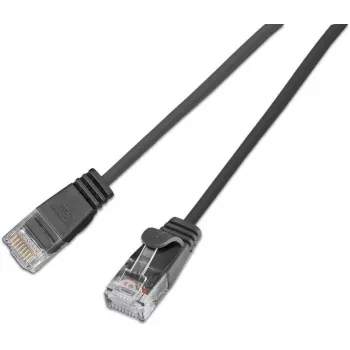 Wirewin SLIM Cat6a cavo patch slim 10 Gigabit, U/UTP, 3,6 mm, nero, 0,15 m SLIM-L-UU-K6A 0.15 BK