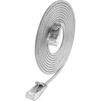 Wirewin SLIM Cat6A 10 Gigabit Light Patchkabel rotondo, U/UTP, Ø 3,6 mm, grigio (SLIM-L-UU-K6A 2.0)