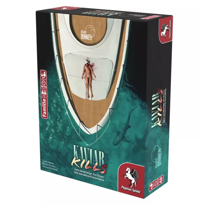 Pegasus Spiele Deadly Dinner – Kaviar Kills 19014G gioco giallo da festa