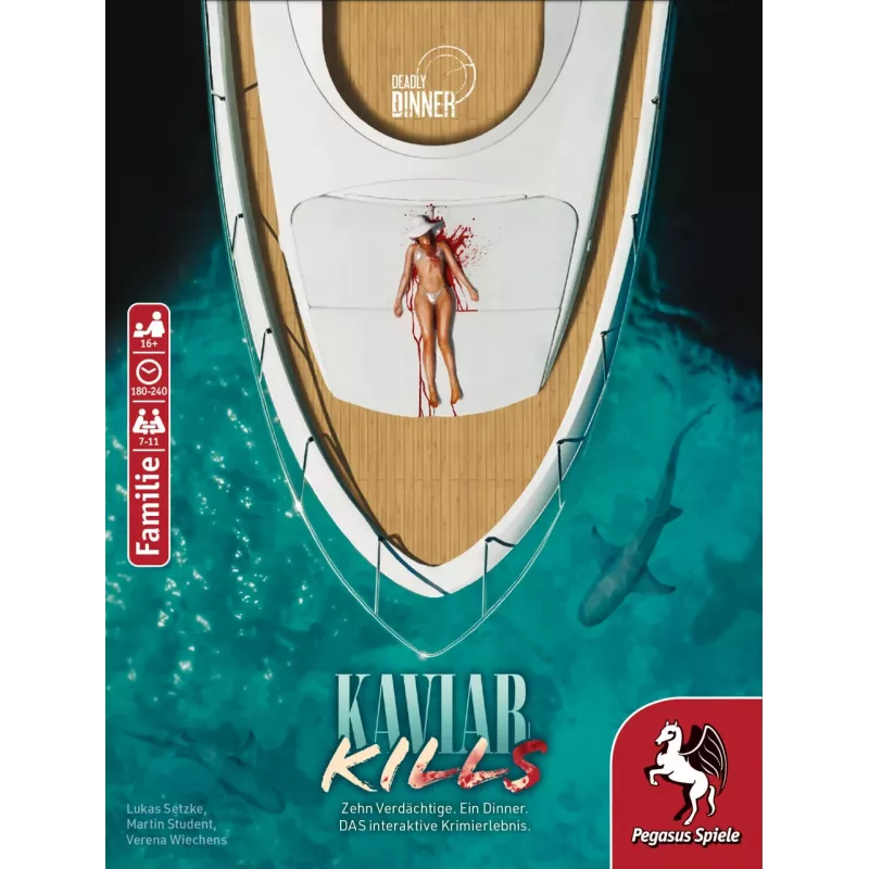Pegasus Spiele Deadly Dinner – Kaviar Kills 19014G gioco giallo da festa
