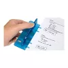 WEDO 67803 perforatore da tavolo blu ghiaccio, 2 fori, 8 fogli, 6 mm