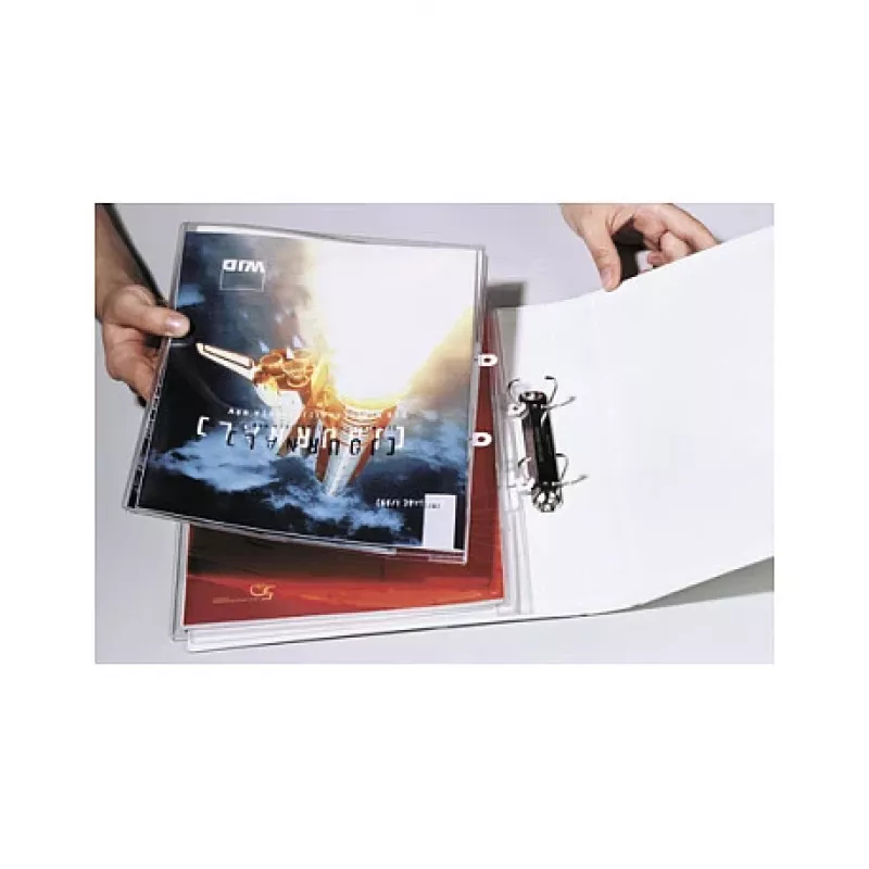 DURABLE A4 busta trasparente per relazioni, trasparente, 223x313mm, apertura dall'alto, capacità 30 fogli