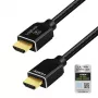 LogiLink cavo HDMI A/M a A/M 8K/60Hz 48Gbps metallo nylon certificato nero 2m