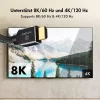 LogiLink cavo HDMI A/M a A/M 8K/60Hz 48Gbps metallo nylon certificato nero 2m