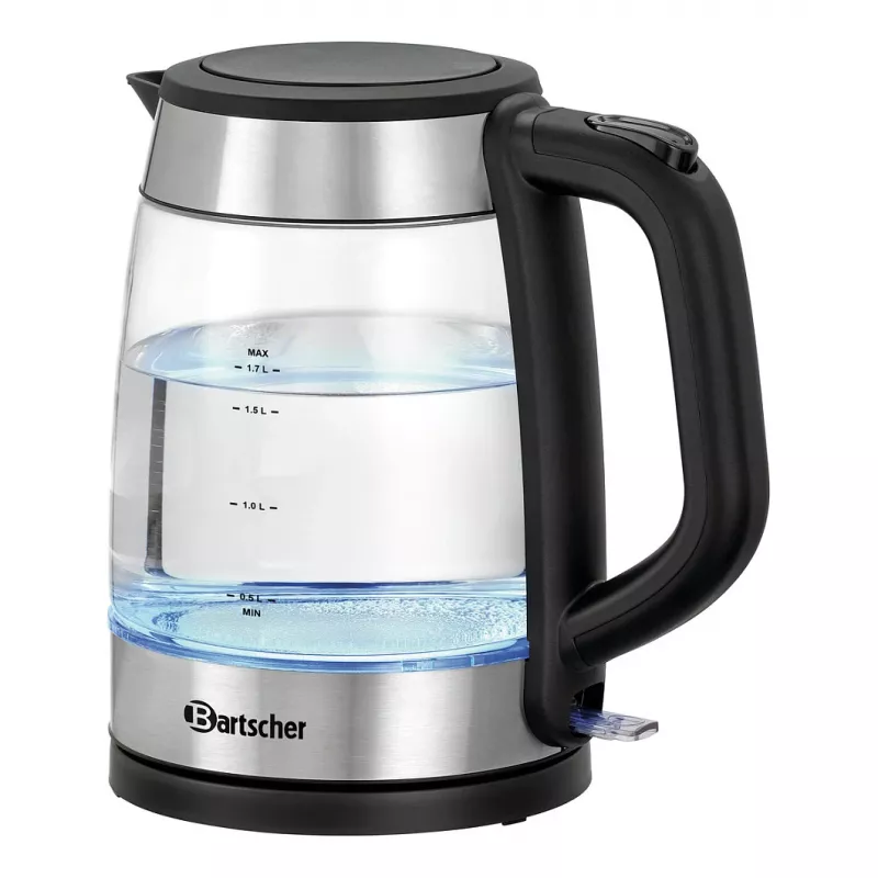 Bartscher 200096 caraffa in vetro bollitore elettrico 1,7L 2200W argento