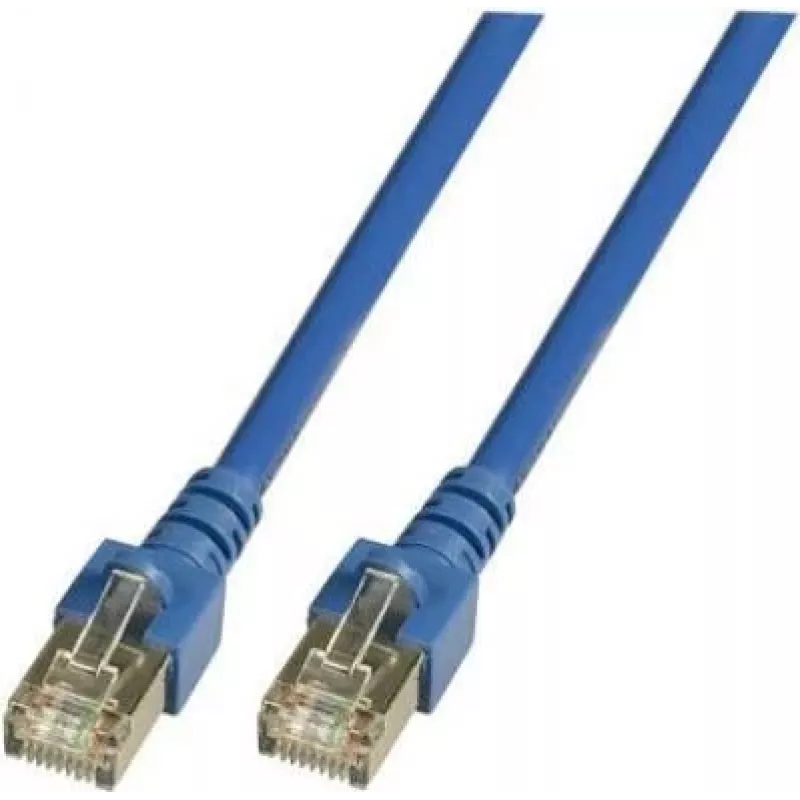 EFB-Elektronik cavo patch Cat.5e SF/UTP, RJ45, CCA, PVC, blu, 1,5 m K5459.1,5