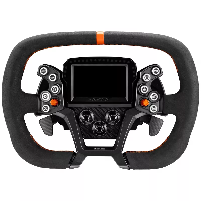 Volante Simagic ZGT-320MS in pelle scamosciata, 320 mm, senza mozzo