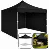 Gazebo da giardino LEAN Express tenda per gastronomia nero 3x3M
