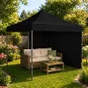 Gazebo da giardino LEAN Express tenda per gastronomia nero 3x3M