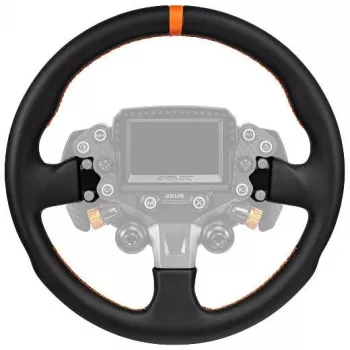 Simagic ZS-330RR corona volante in pelle, 330mm, cuciture rosse, senza mozzo