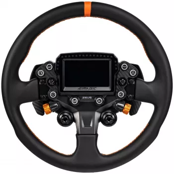 Simagic ZS-330RR corona volante in pelle, 330mm, cuciture rosse, senza mozzo
