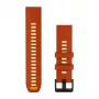 Garmin QuickFit 22 cinturino per orologio, silicone, Autumn Orange/Spark Orange
