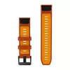 Garmin QuickFit 22 cinturino per orologio, silicone, Autumn Orange/Spark Orange