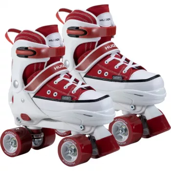 HUDORA pattini a rotelle taglia 32-35 rosso/bianco stile sneaker quad