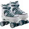 HUDORA pattini a rotelle taglia 28-31, 2-in-1 inline e quad, blu/bianco stile sneaker