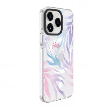 Evelatus custodia PC+TPU per Apple iPhone 15 Pro compatibile MagSafe - stampa floreale personalizzata
