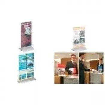 DURABLE Presenter espositore da tavolo A5, acrilico/alluminio, trasparente
