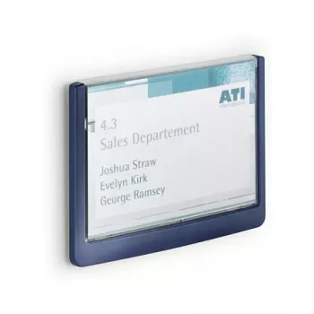 DURABLE CLICK SIGN targhetta 149 x 105,5 mm, blu scuro, 486107