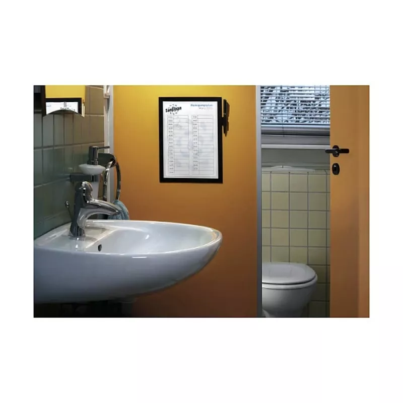 DURABLE DURAFRAME NOTE A4 cornice informativa magnetica, nero 499301