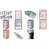 DURABLE Display Panel linguette indice 58 mm, trasparente, confezione da 10 560919