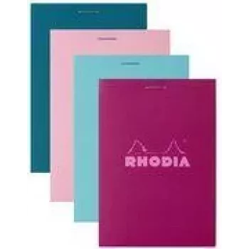 Rhodia No. 11 A7 quaderno a quadretti, colori assortiti, 80 fogli, confezione da 10 11295C