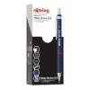 Rotring Tikky Retro matita meccanica 0,5 mm, anelli decorativi cromati blu 2202566