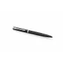Waterman Impression penna a sfera – lacca nera, anello decorativo cromato, blu medio 2225498