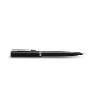 Waterman Impression penna a sfera – lacca nera, anello decorativo cromato, blu medio 2225498