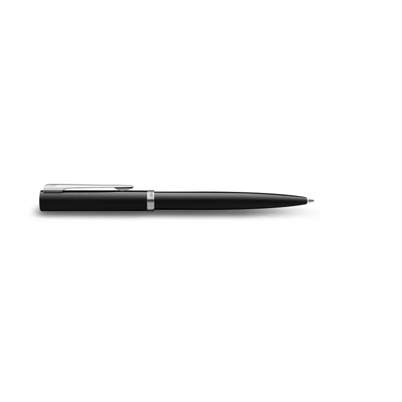 Waterman Impression penna a sfera – lacca nera, anello decorativo cromato, blu medio 2225498