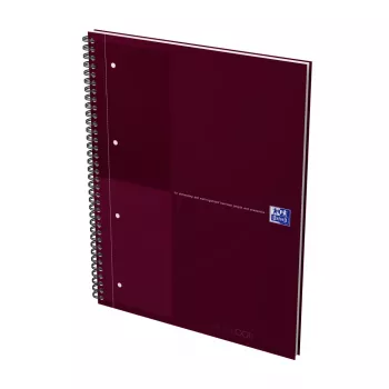 Oxford International blocco notes college, DIN A4+, rigato, copertina rigida, rilegatura a spirale, 80 fogli, 1 pezzo 400194459