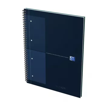 Oxford International quaderno college A4+ a quadretti copertina rigida rilegatura a spirale 80 fogli 400191240