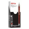 Rotring Tikky Retro matita meccanica 0,5 mm rossa punta cromata impugnatura in gomma 2202568