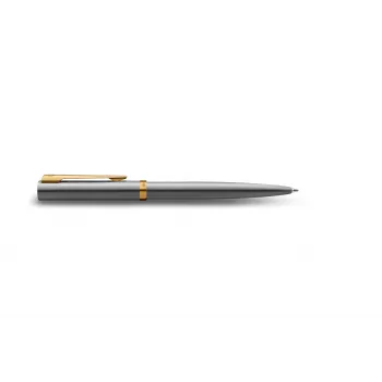 Waterman Impression penna a sfera in acciaio con finiture dorate, blu medio, confezione regalo 2225495