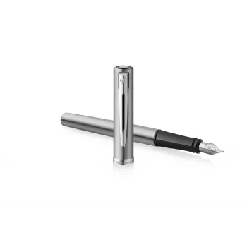 Waterman Allure Impression penna stilografica, acciaio con finiture dorate, pennino medio 2225494
