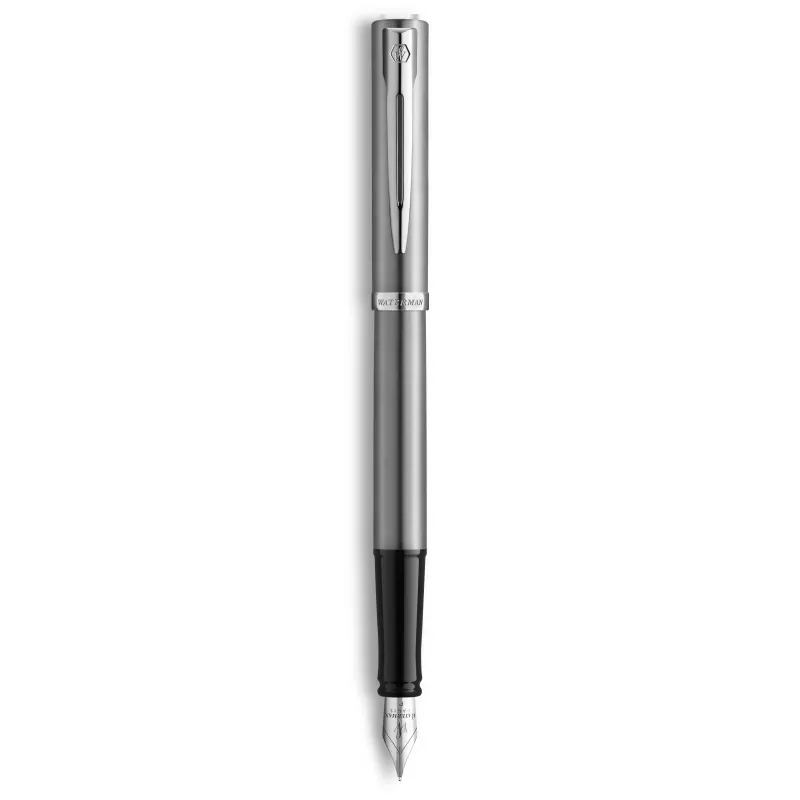 Waterman Allure Impression penna stilografica, acciaio con finiture dorate, pennino medio 2225494