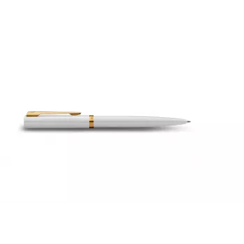 Waterman Allure Impression penna a sfera, lacca bianca, finiture dorate, inchiostro blu medio 2225511