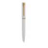 Waterman Allure Impression penna a sfera, lacca bianca, finiture dorate, inchiostro blu medio 2225511