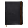 RHODIA RHODIARAMA quaderno B5 a righe nero in similpelle 80 fogli 117502C