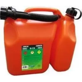 EDA tanica combinata carburante e olio 6 L + 2,5 L a doppia camera rosso/nero 010169 O SX6