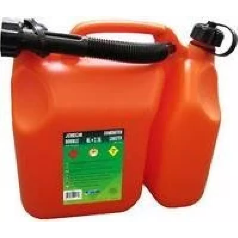 EDA tanica combinata carburante e olio 6 L + 2,5 L a doppia camera rosso/nero 010169 O SX6