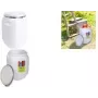 EDA fusto di stoccaggio 50L in plastica bianca con coperchio 010559 NA
