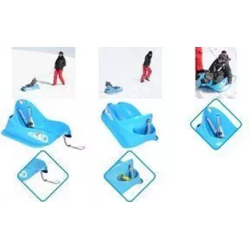 EDA Bobee Bob slittino per bambini con freni a mano su entrambi i lati, blu 10765 B.SU/SK S