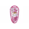 BIC Miss Soleil rasoi monouso per donna, 4 pezzi, lama tripla con striscia lubrificante all'aloe vera e vitamina E, testina mobile, colori pastello assortiti 8897253