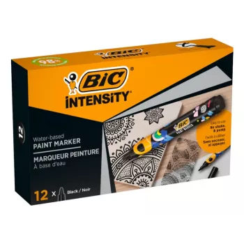 BIC Intensity pennarello indelebile, punta tonda, nero, 1,5-2,3 mm, 1 pz. (5274771)