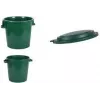 EDA contenitore rifiuti 75 L per esterni verde plastica riciclata 013011 V.CA VX8